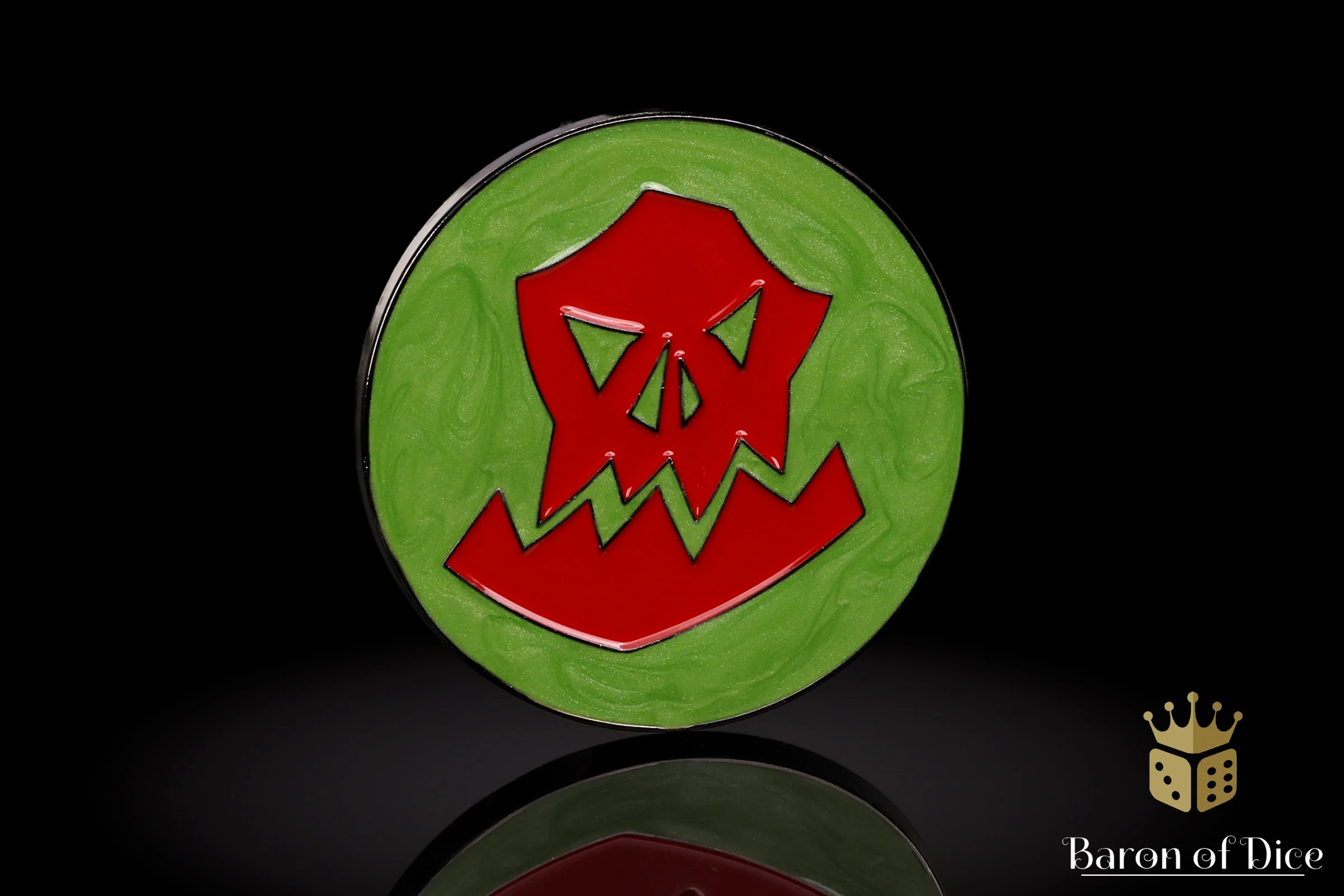 40mm Objective Coin | Orc | Red