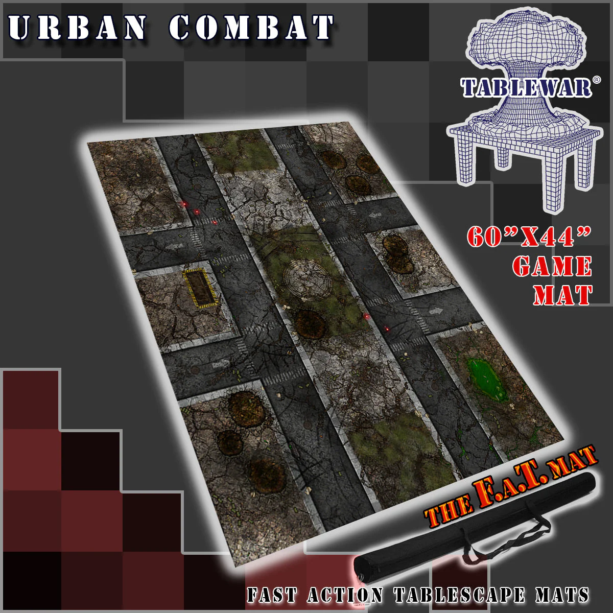 60x44" 'Urban Combat' F.A.T. Mat Battle Gaming Mat - Image 2