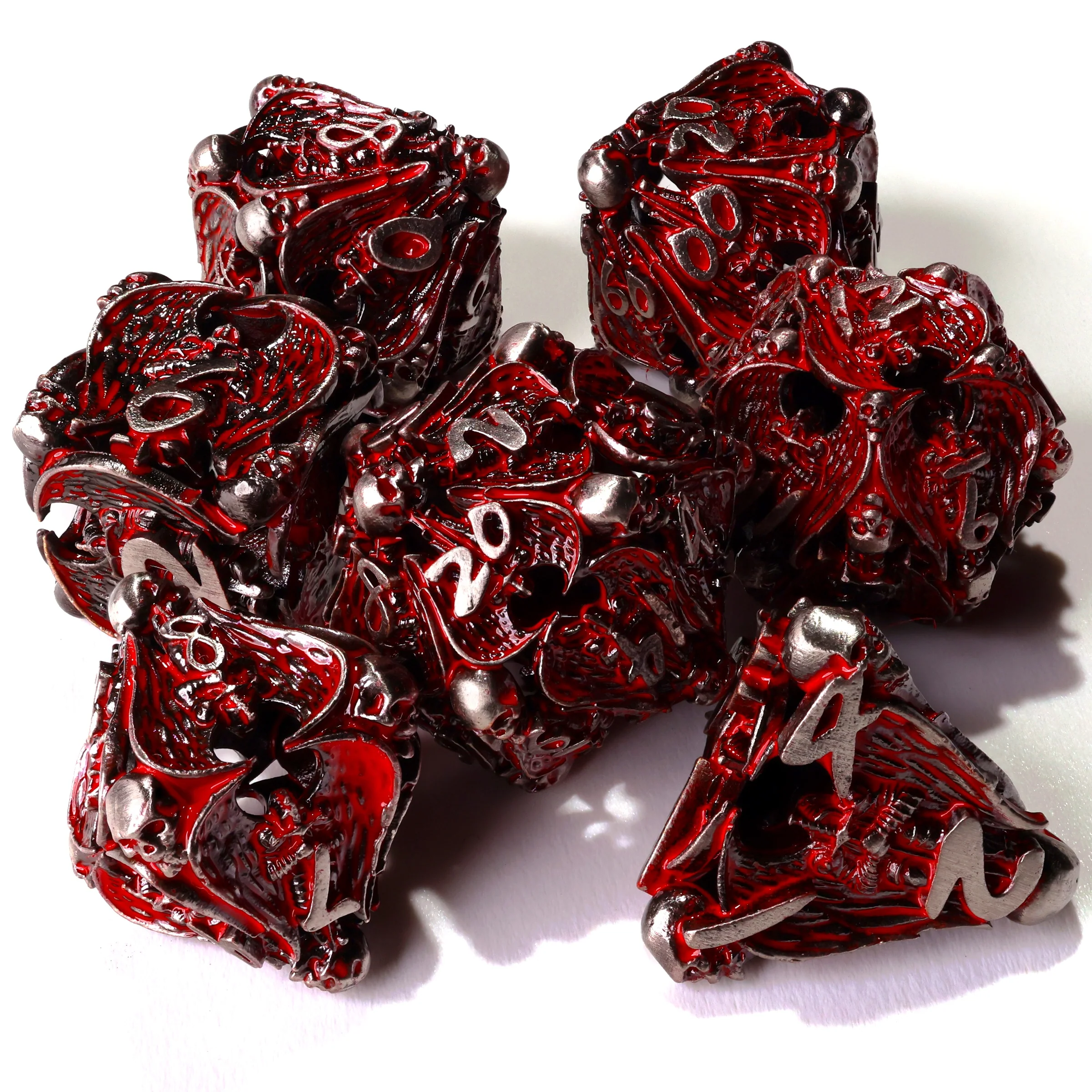 Angels of Death Metal RPG Dice - 7 Pieces - Image 2