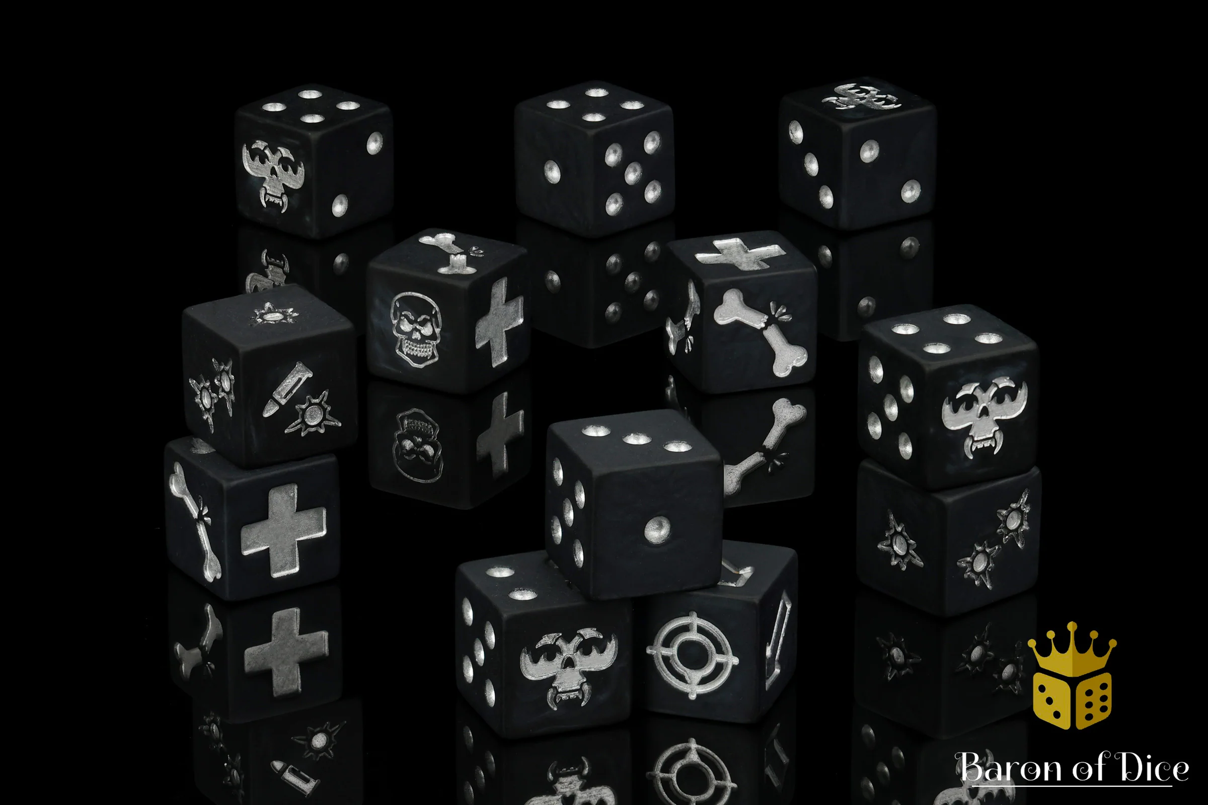 Black Assassin Dice - Skirmish Set - Image 2