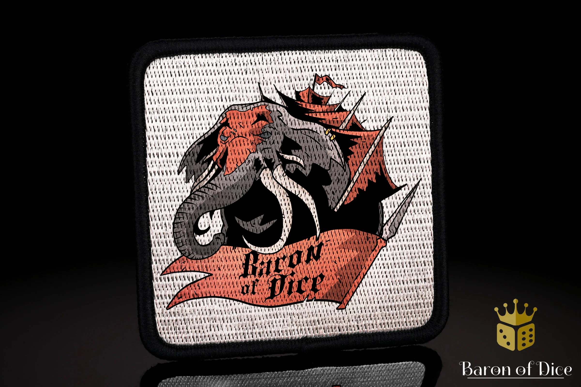 Baron's Dice Bag | Sole Ring | Men Of The East Velcro Patch - Image 2