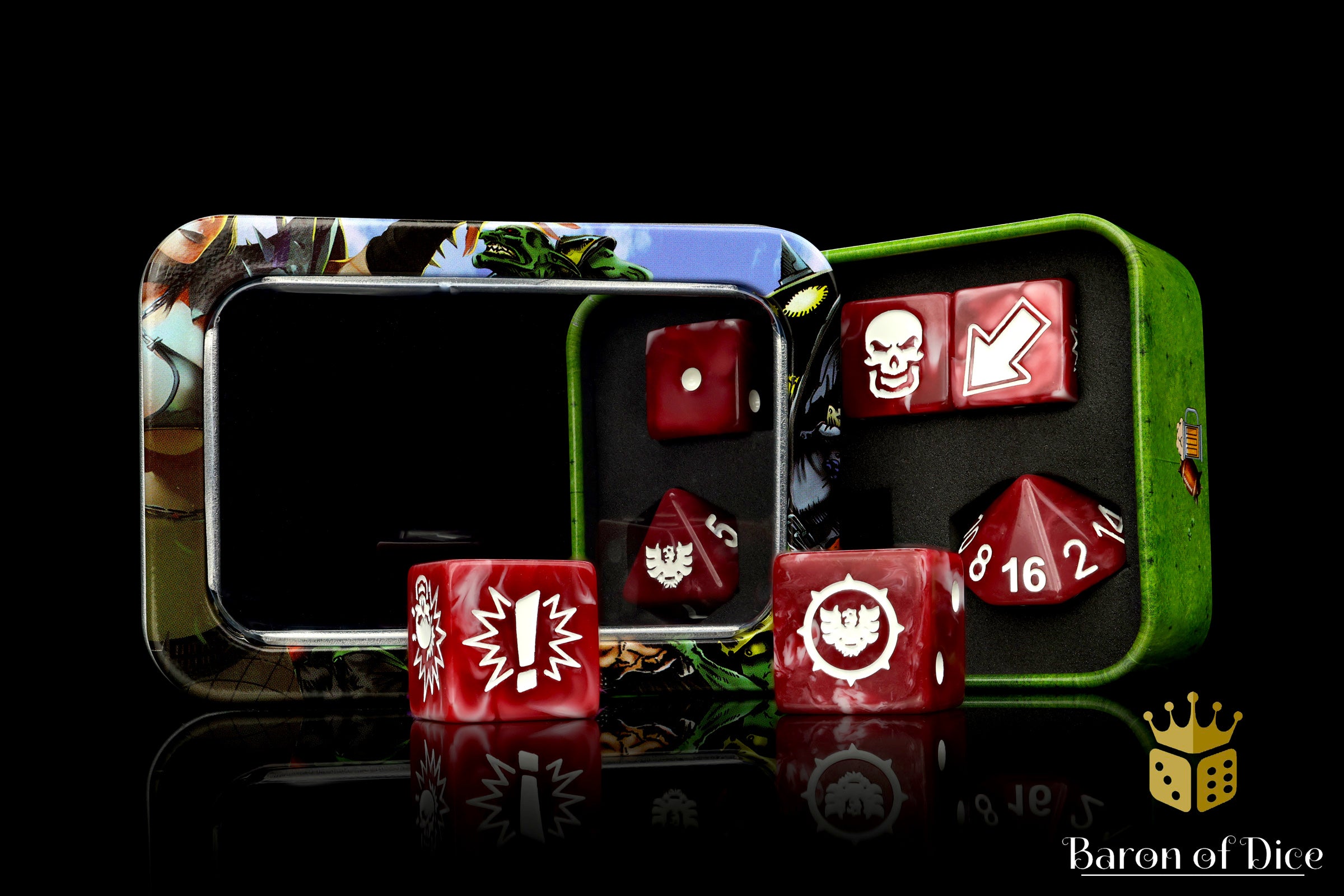 Blood Red - Bloody Football Dice (Set of 7) - Image 7