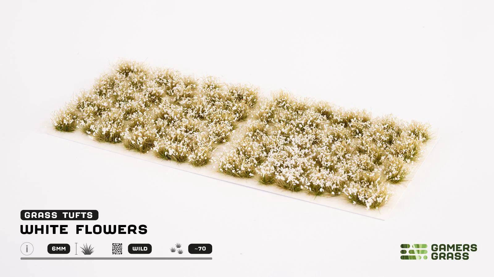 Gamers Grass | Flower Tuft Set | White Flower - Image 2