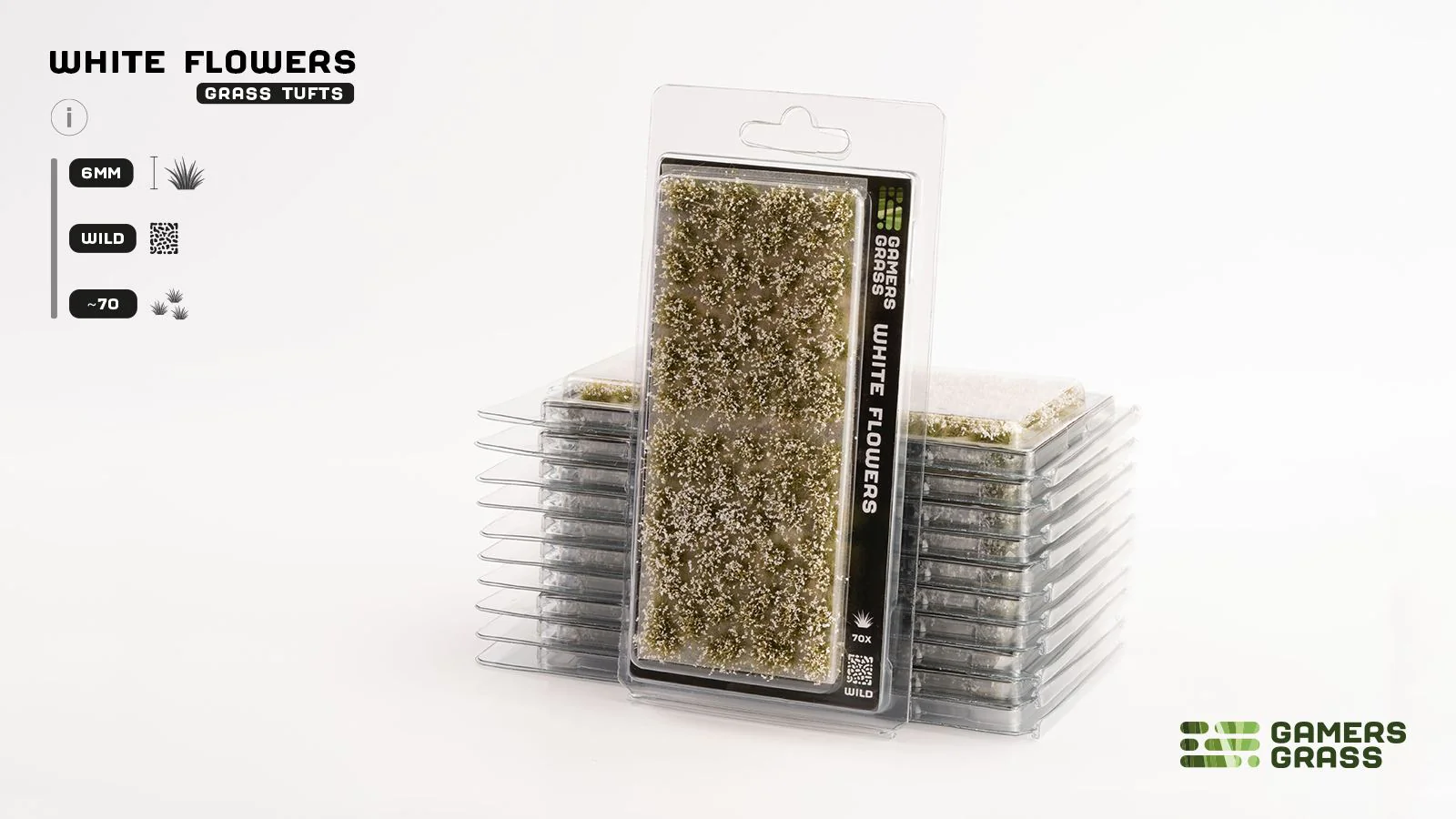 Gamers Grass | Flower Tuft Set | White Flower - Image 3