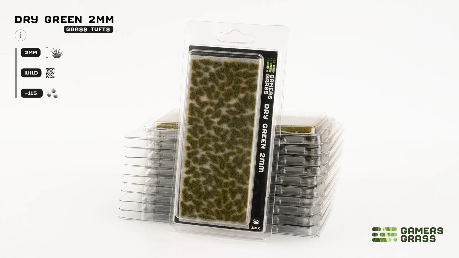 Gamers Grass | Grass Tuft | Dry Green (2mm) - Image 3