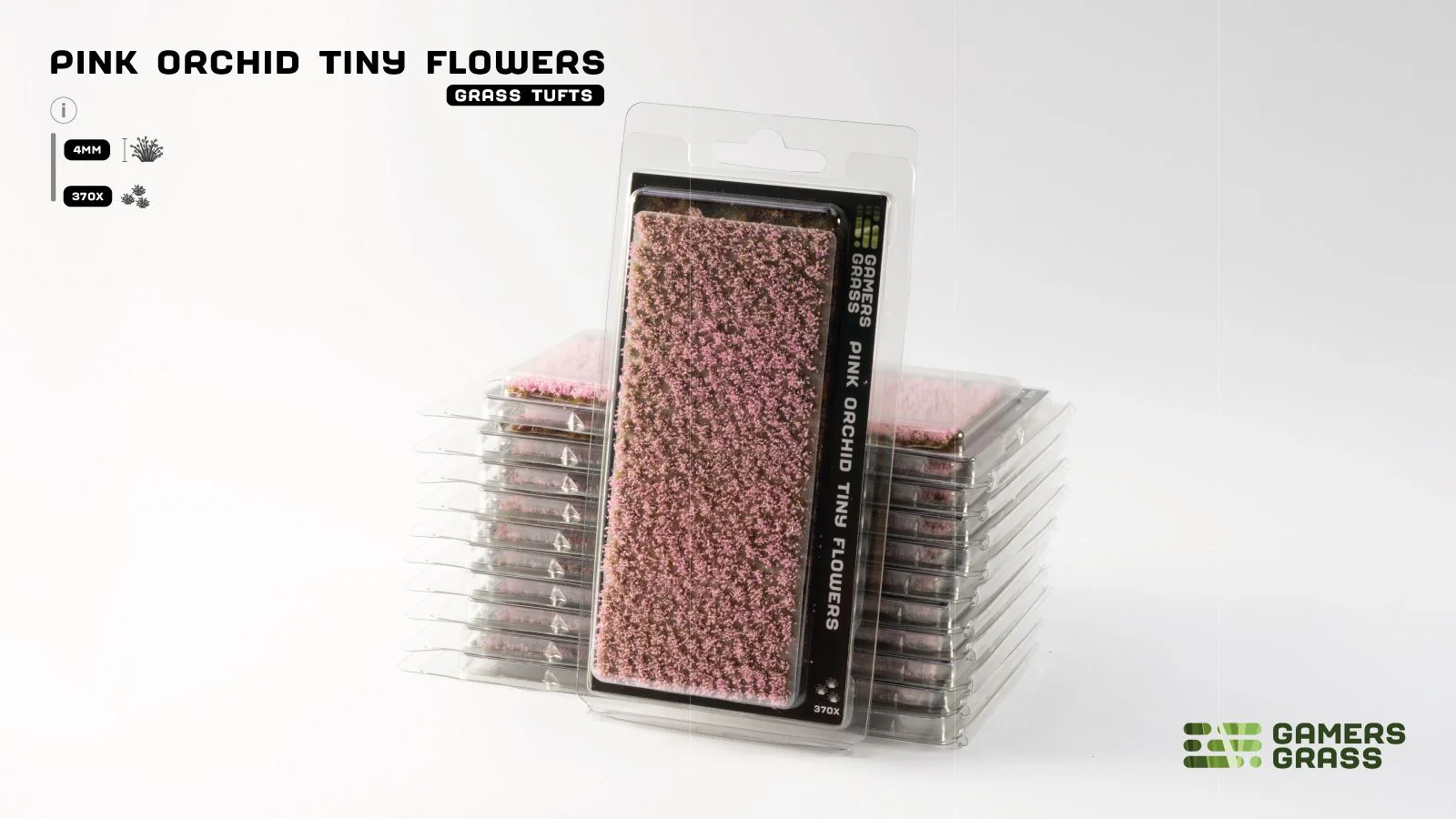 Gamers Grass | Tiny Flower Tuft Set | Pink Orchid - Image 2