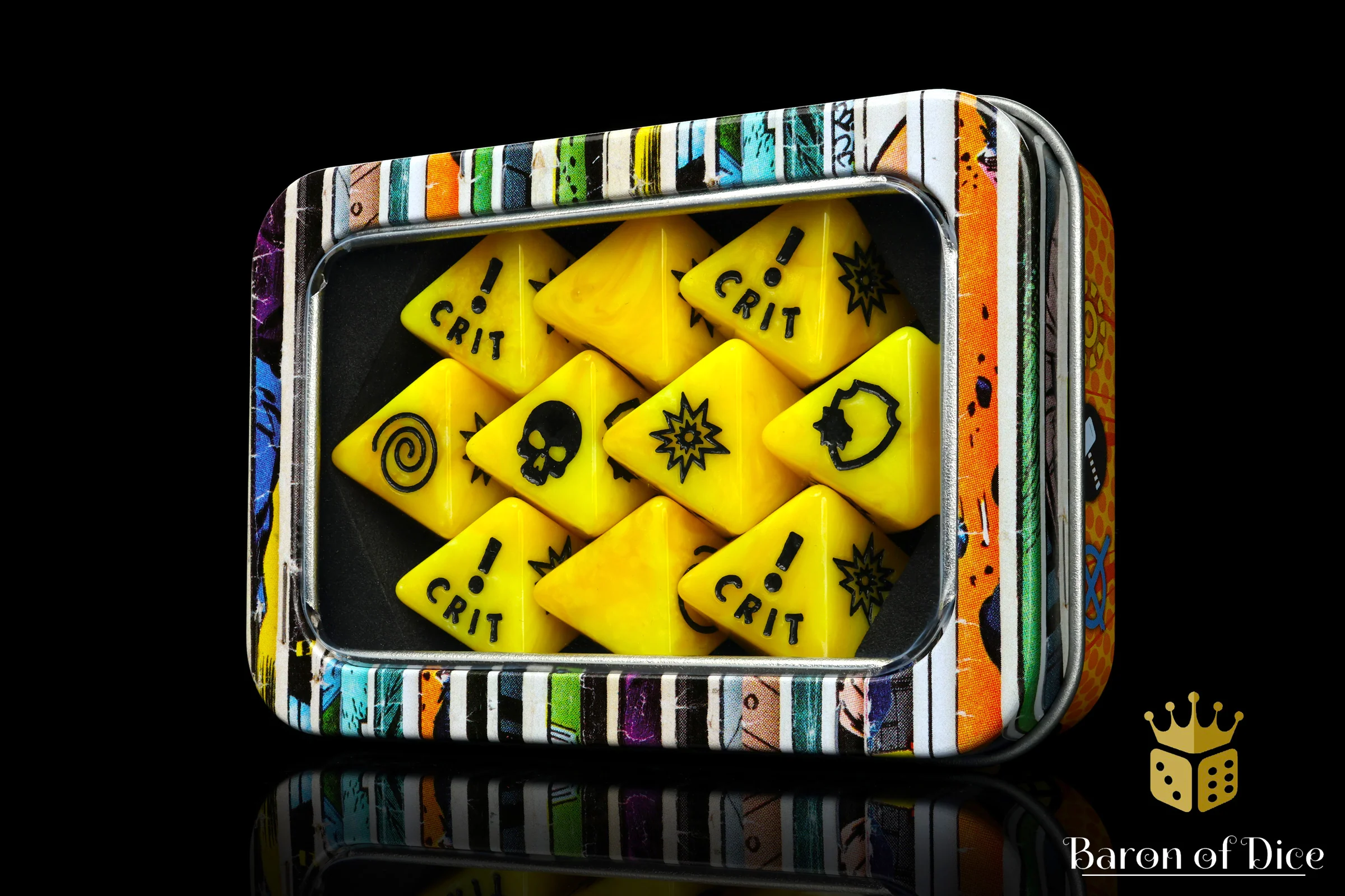 Generic Yellow D8 Dice Set - Image 2