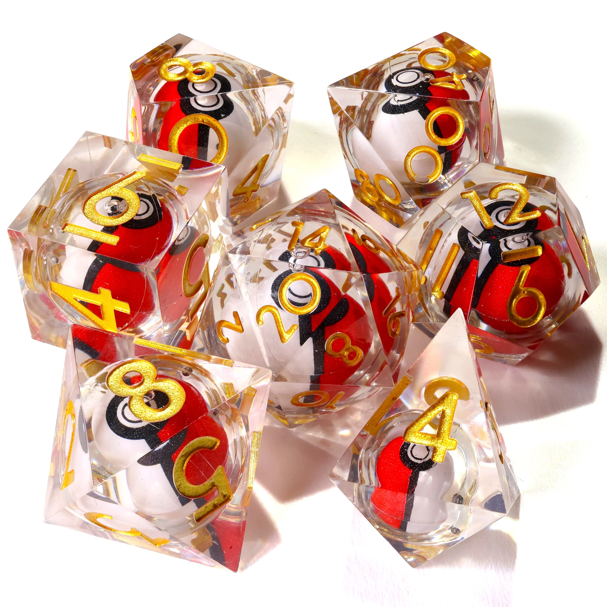 I Choose You! Liquid Core RPG Dice Set - 7 Pieces - Image 2