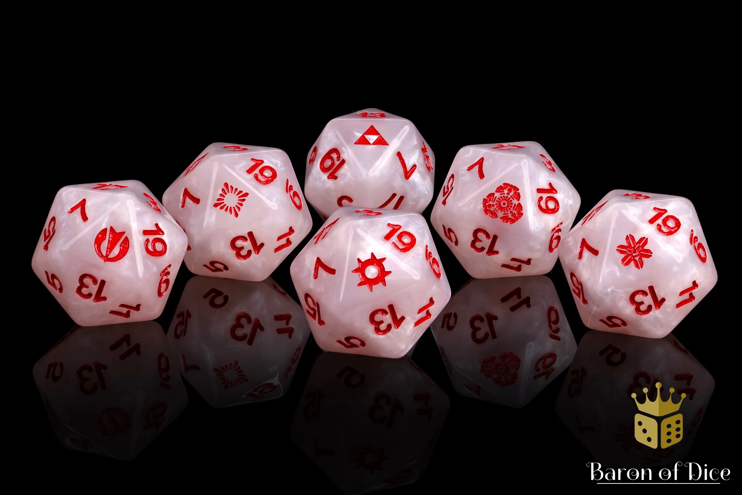 Infinity: JSA - Shindenbutai Sectorial | White - Official Dice Set - Image 2