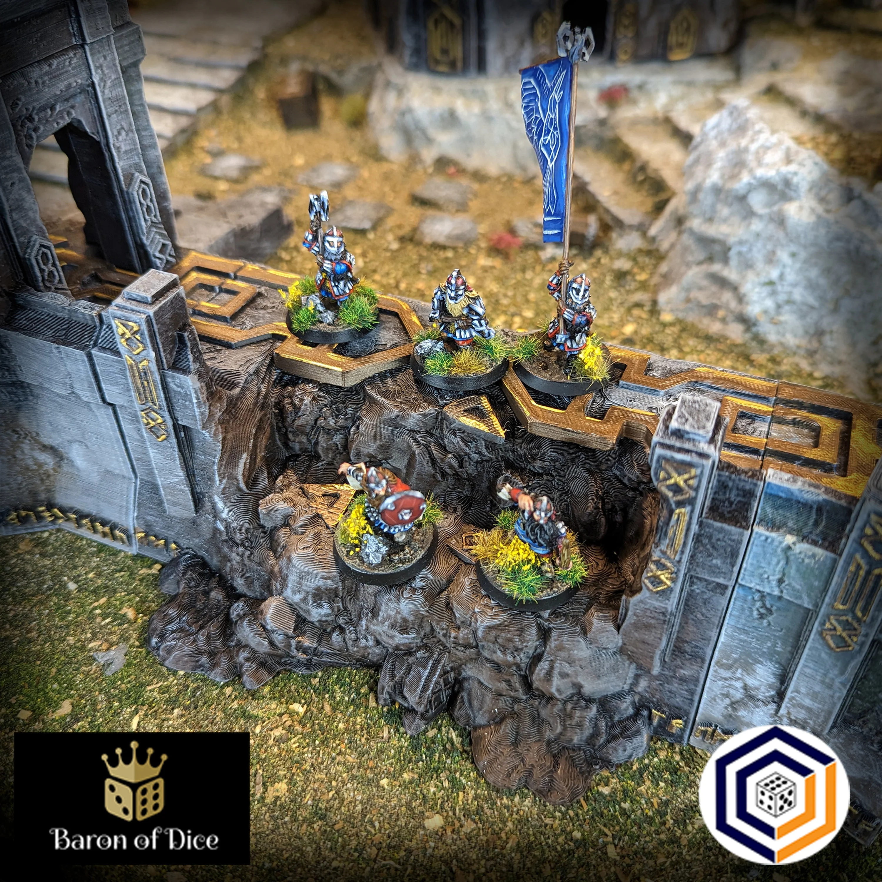Kingdom of Durak Deep Dwarven Walls And Gate (STL File) - Image 3