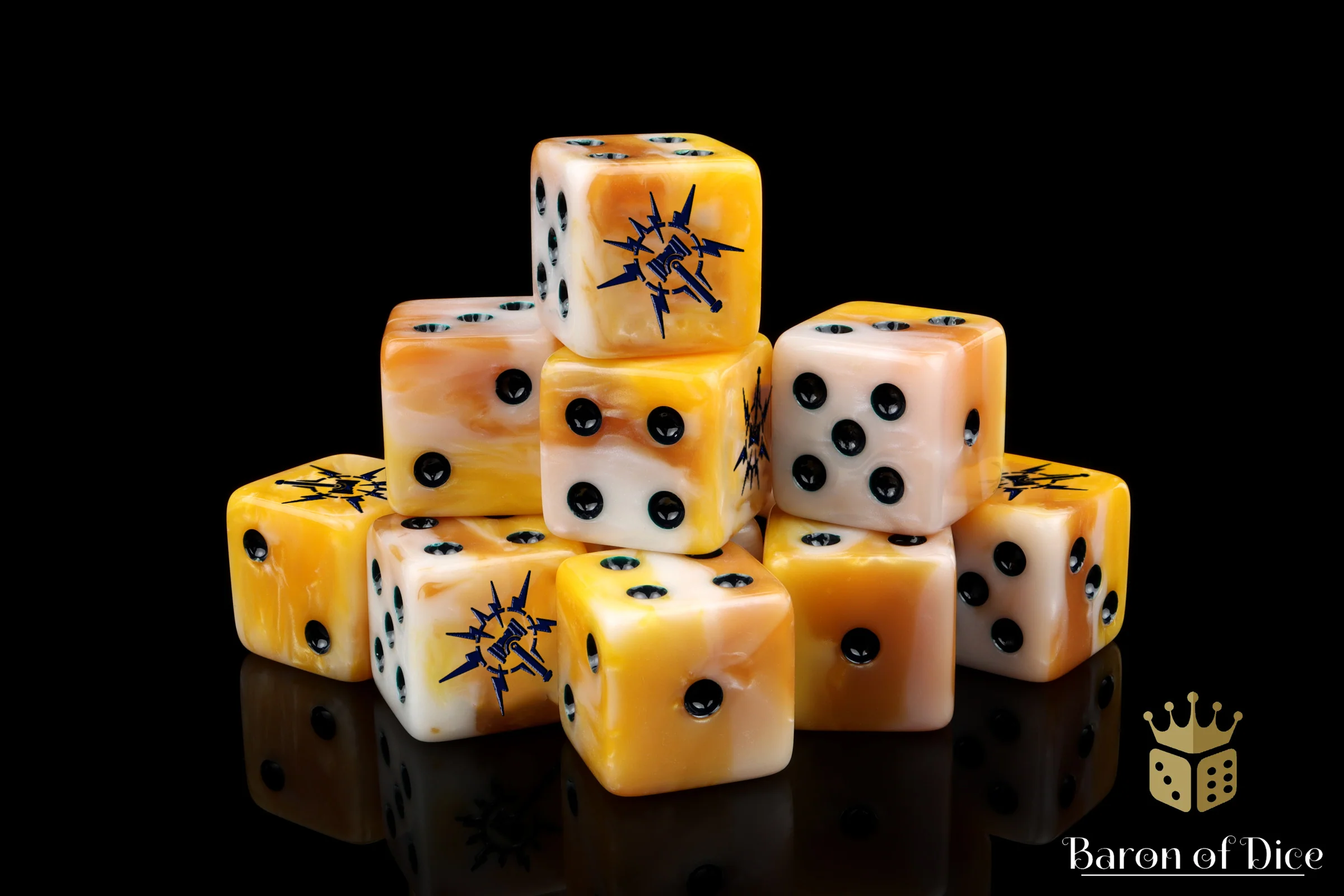 Lightning Hammer Dice - Golden Hues - Image 8