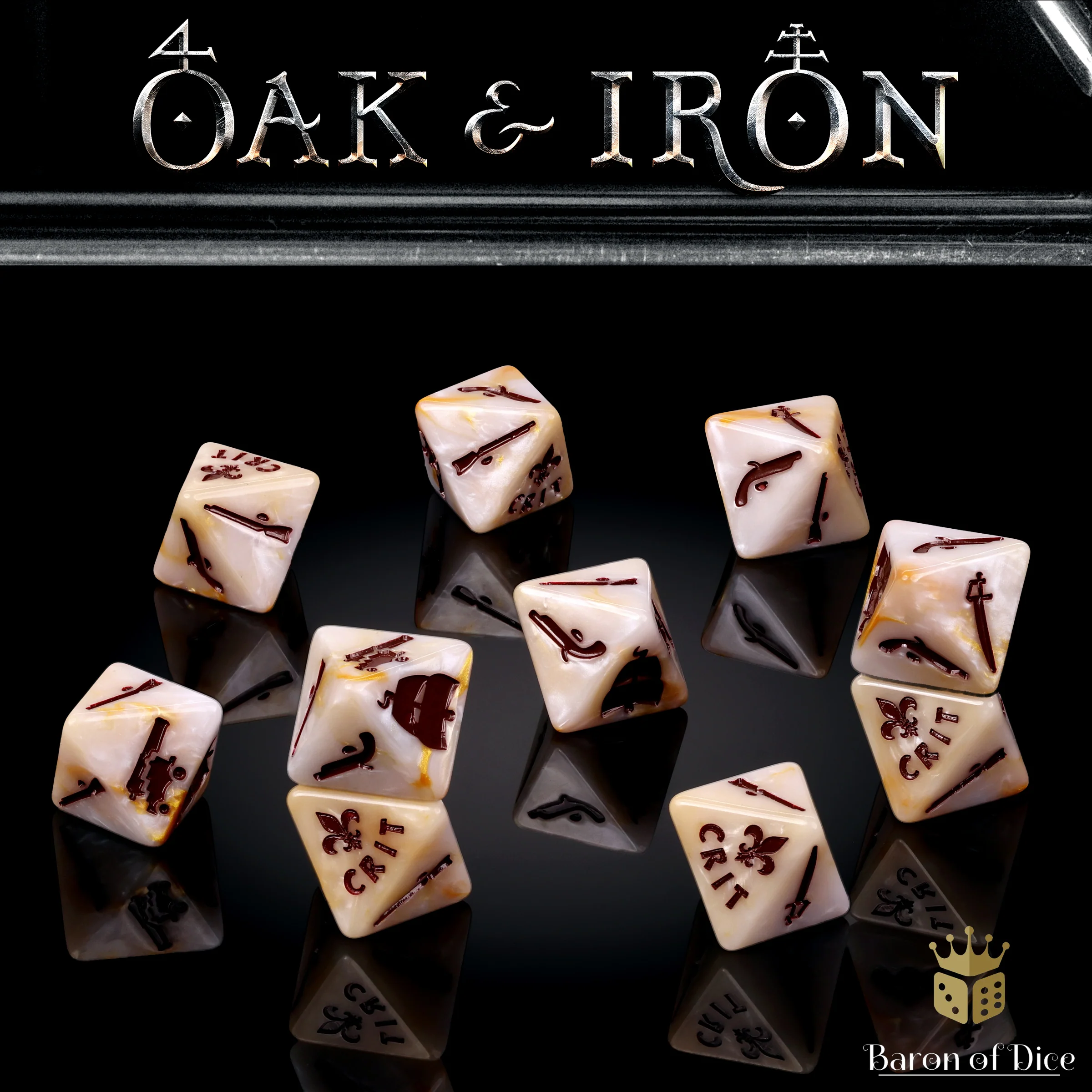 Oak & Iron: French - Official Dice Set - Image 3