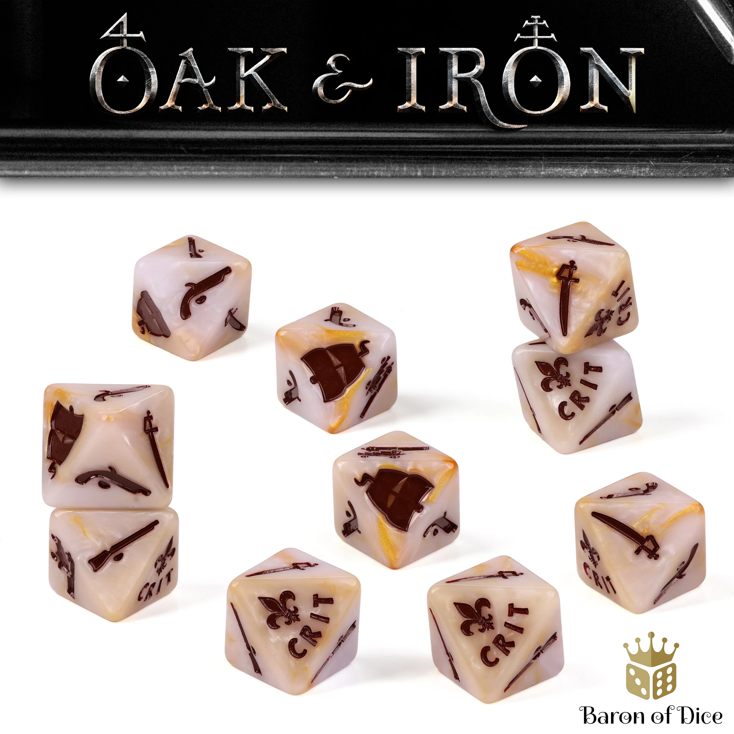 Oak & Iron: French - Official Dice Set - Image 5