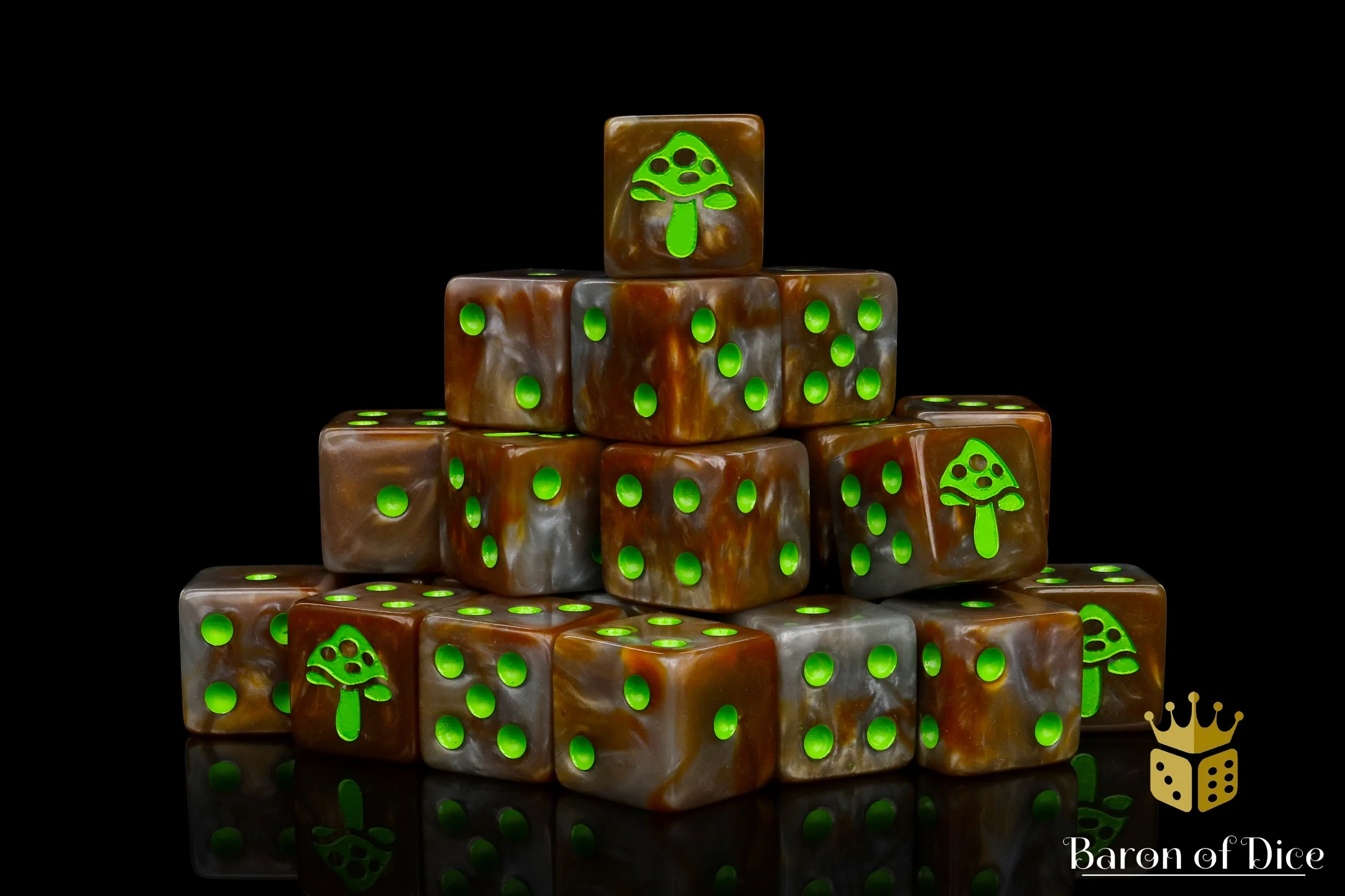Shroom Dice - Bright Green - Image 2