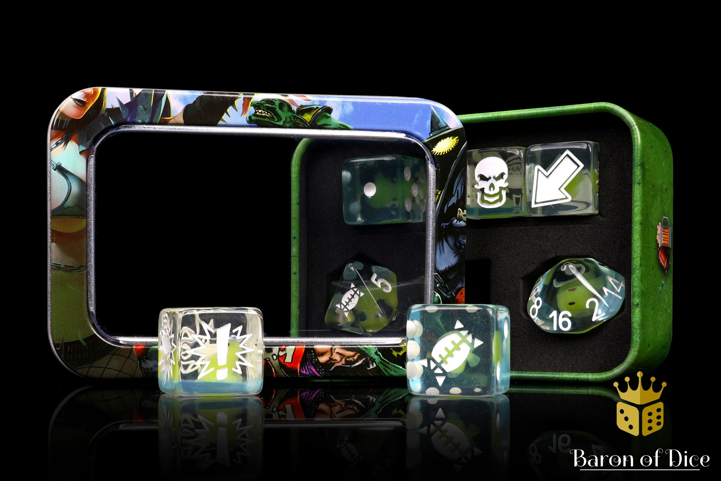 Spawning Pool - Bloody Football Dice (Set of 7) - Image 3