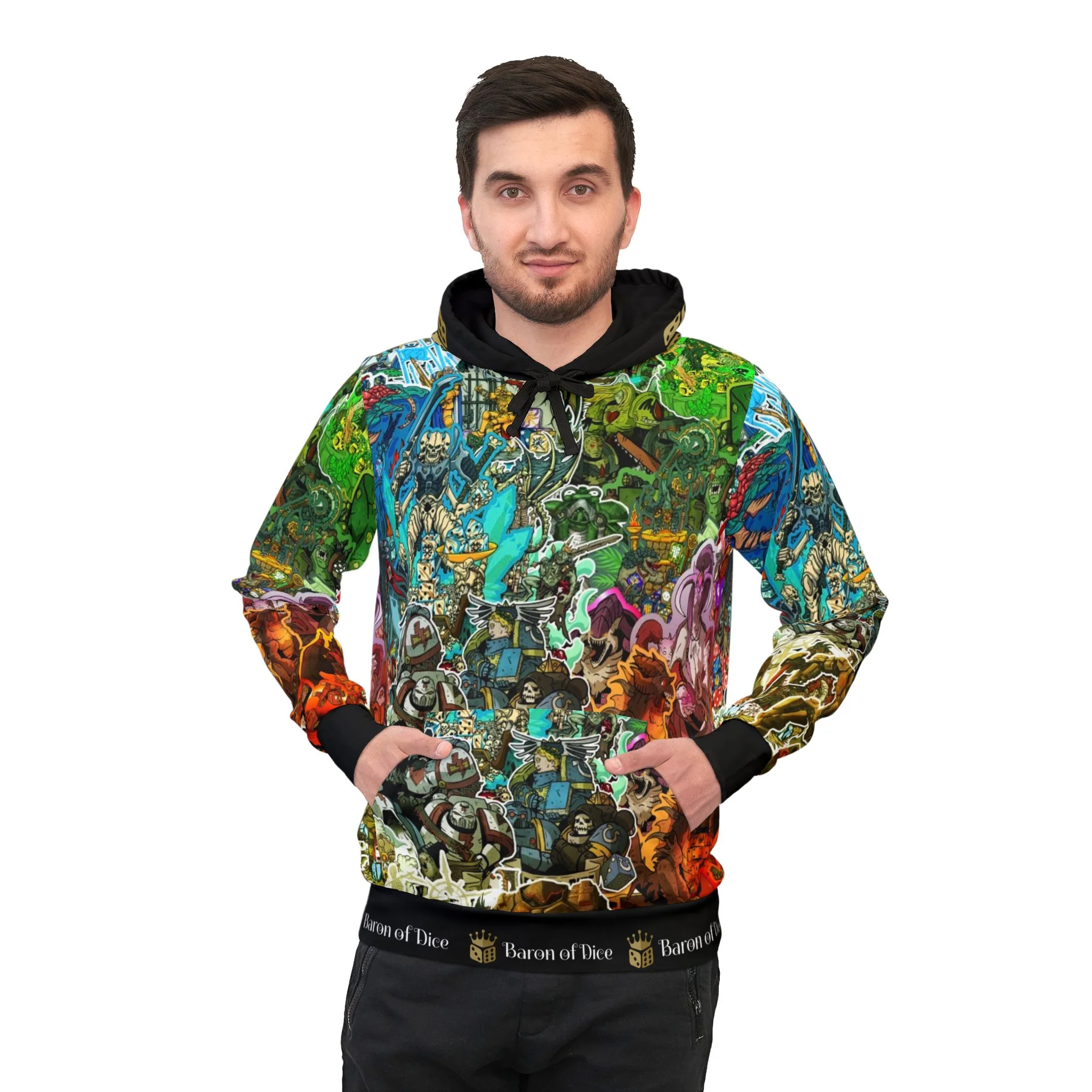 Vibrant Adventure Graphic Athletic Hoodie - Perfect for Sports and Daily Wear - Image 3